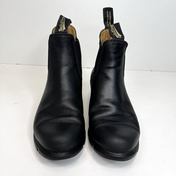 Blundstone Boots Womens US Size 7 Black Chelsea Pull On Heel Leather - Picture 2 of 11